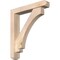 Ekena Millwork Imperial Craftsman Smooth Bracket w/ Offset Brace, Douglas Fir, 5 1/2"W x 30"D x 34"H BKT0604X30X34IMP04SDF - alternate 1